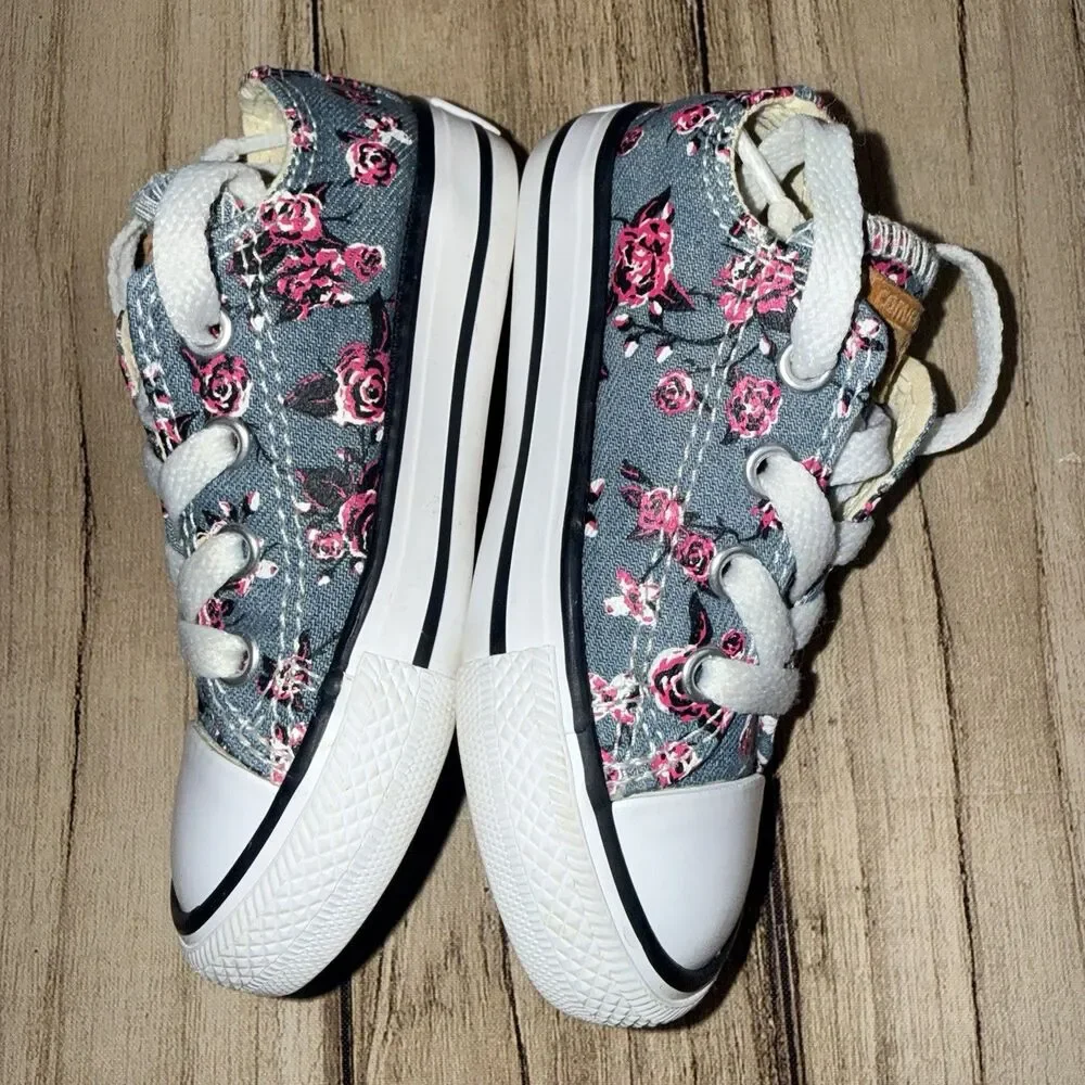 Converse Chuck Taylor All Star Floral Sneakers Low Top Sneakers Infant Size 6
